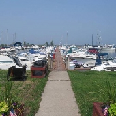 Downtown Cleveland - Whiskey Island Marina