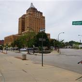 Downtown Akron - Bowery St and Canal Park