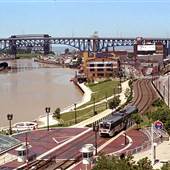 Downtown Cleveland - RTA Stock Images
