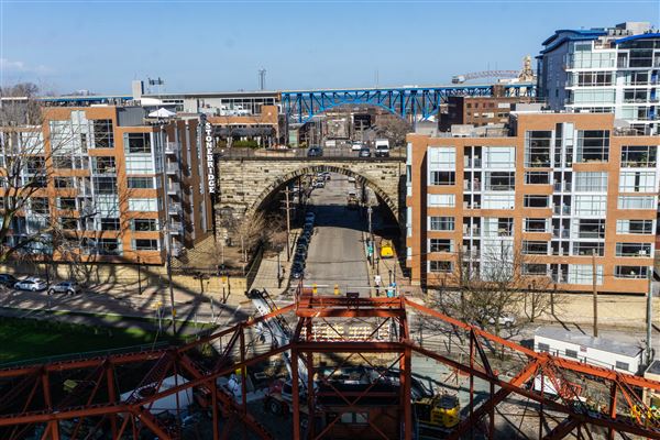 Downtown Cleveland - Superior Viaduct (4/7/2022 - Credits: Mike Wendt)