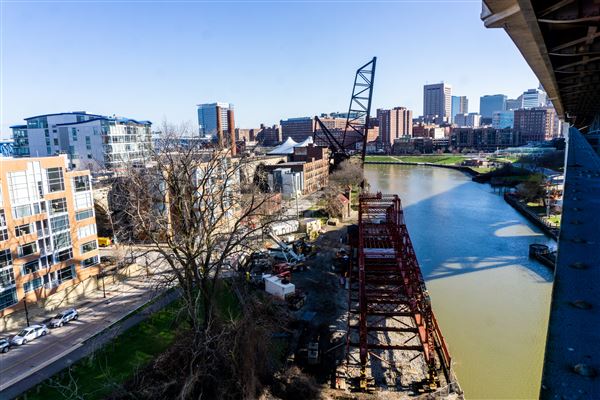 Downtown Cleveland - Superior Viaduct (4/7/2022 - Credits: Mike Wendt)