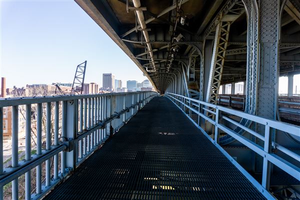Downtown Cleveland - Superior Viaduct (4/7/2022 - Credits: Mike Wendt)