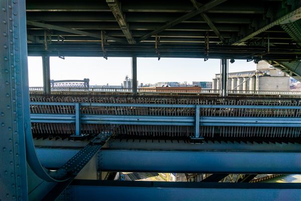 Downtown Cleveland - Superior Viaduct (4/7/2022 - Credits: Mike Wendt)